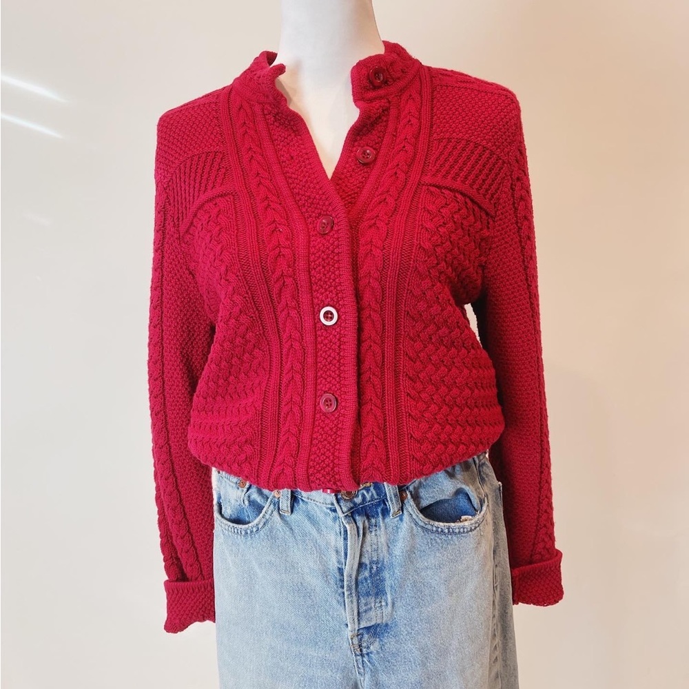 L.L Bean chunky knit cardigan